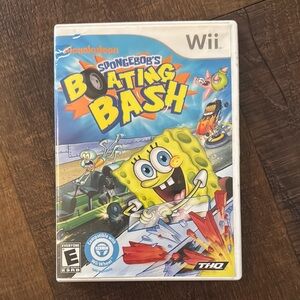 HQ Colorful SpongeBob Boating Bash Video Game for Wii